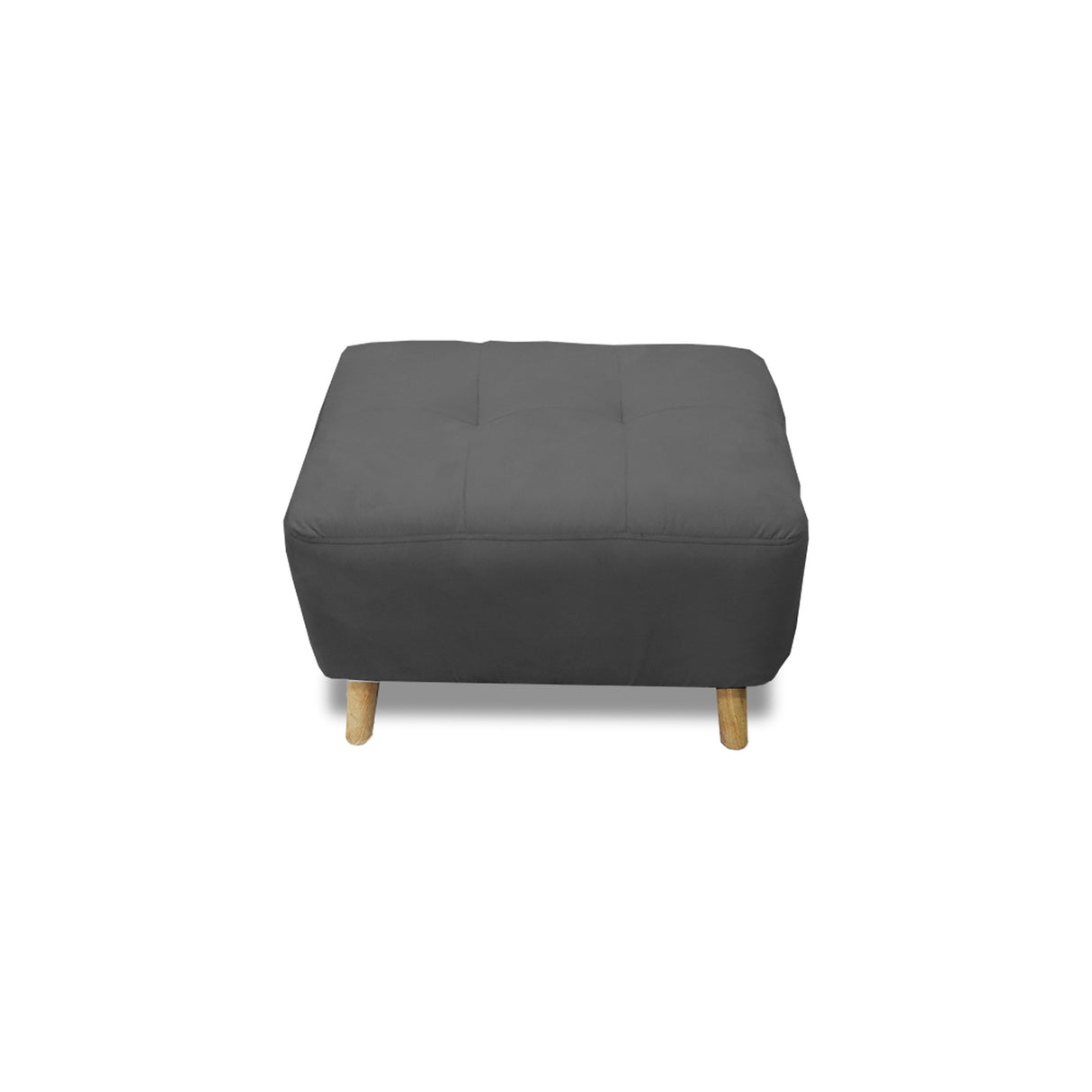 Puff Milan Gris Oscuro 60x42cm de Un Puesto sin Apoya Brazos