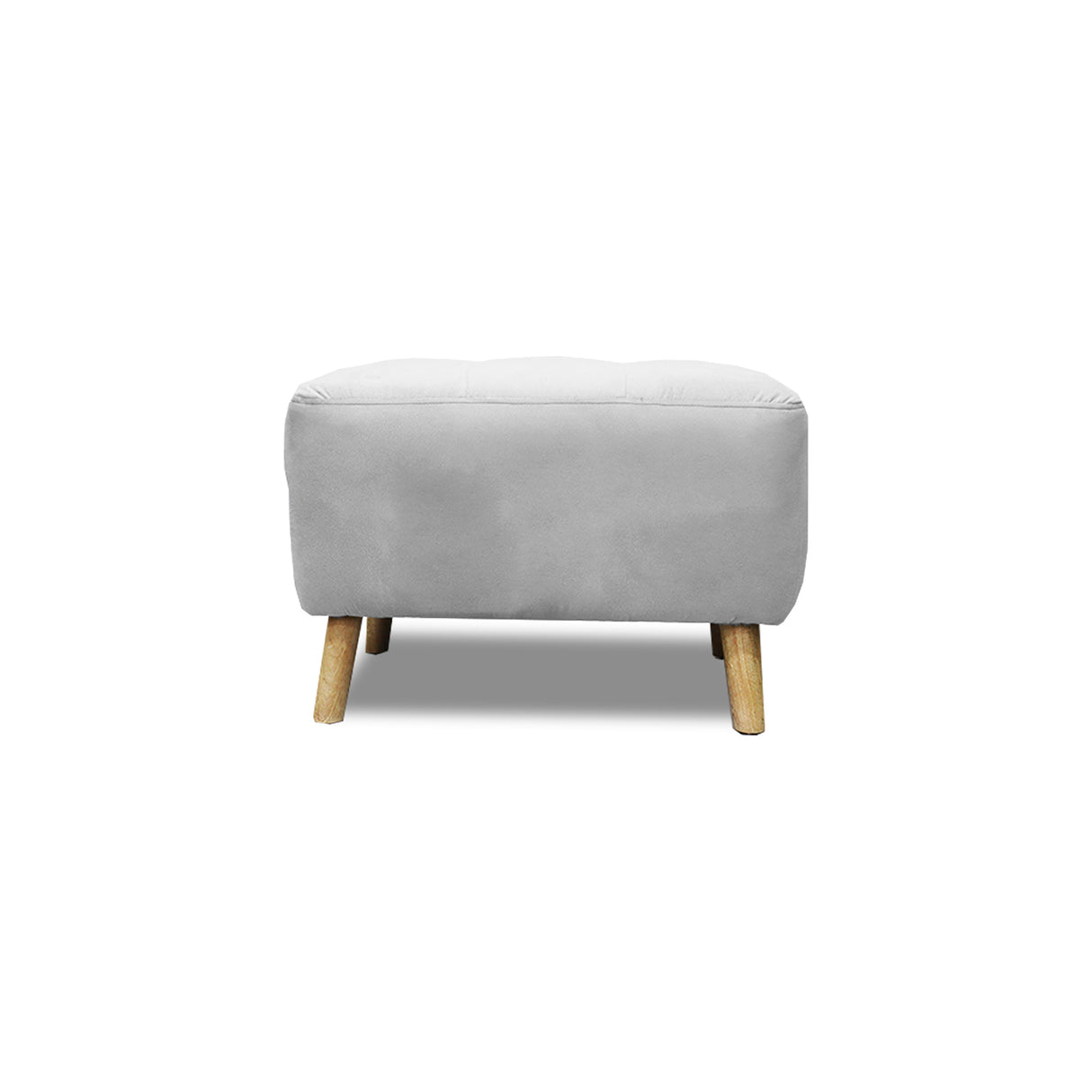 Puff Milan Plata 60x42cm de Un Puesto sin Apoya Brazos