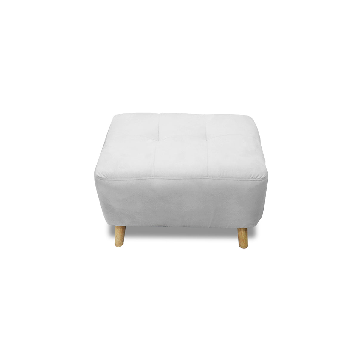 Puff Milan Plata 60x42cm de Un Puesto sin Apoya Brazos