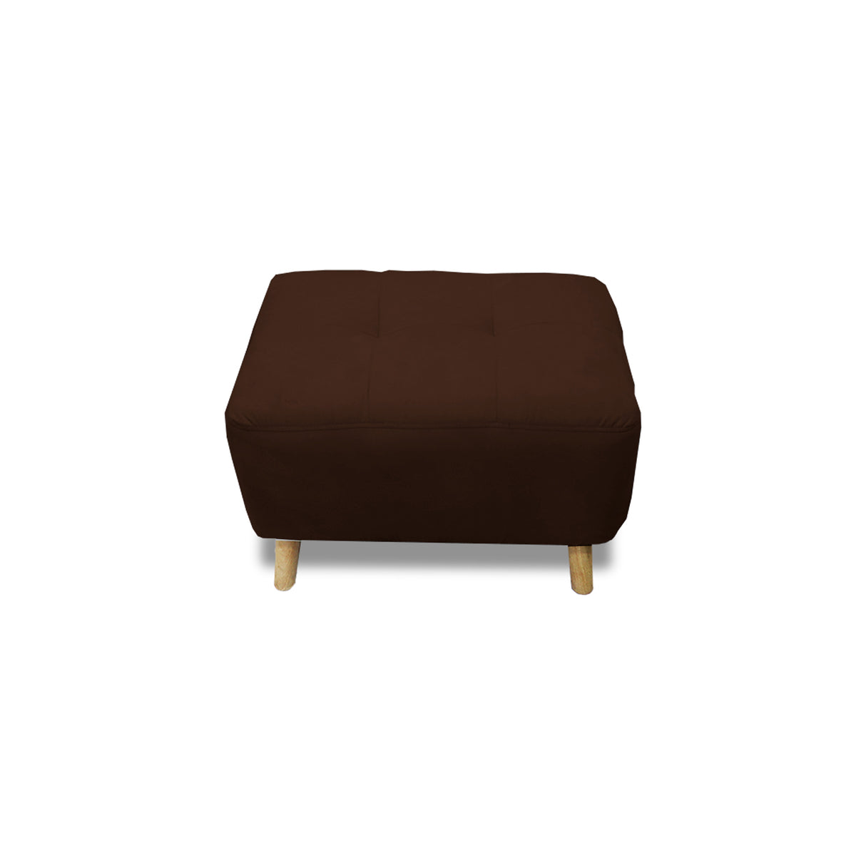 Puff Milan Marron 60x42cm de Un Puesto sin Apoya Brazos