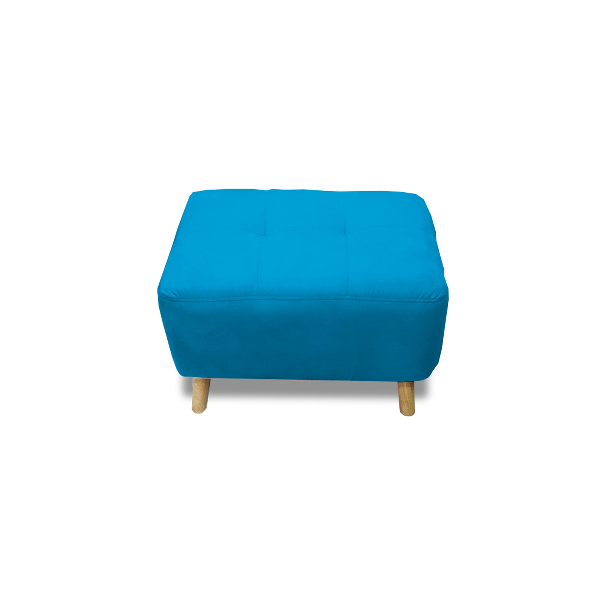 Puff Milan Turquesa 60x42cm de Un Puesto sin Apoya Brazos