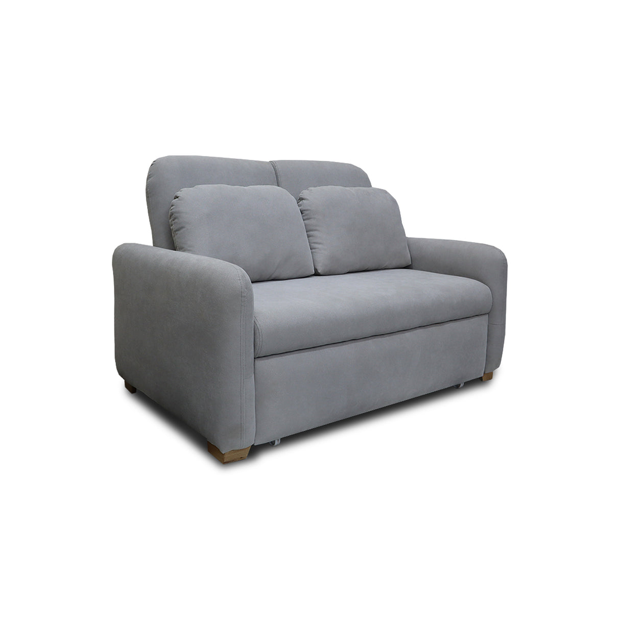 Sofacama Nube Gris 120x95cm de Dos Puestos Reclinable con Apoya Brazos