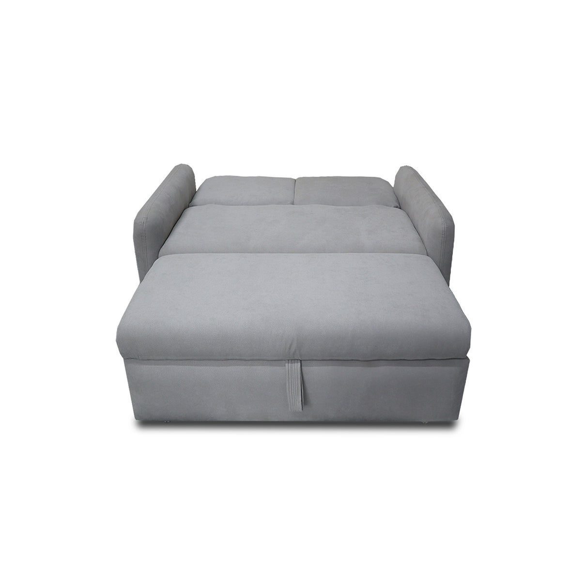Sofacama Nube Gris 120x95cm de Dos Puestos Reclinable con Apoya Brazos