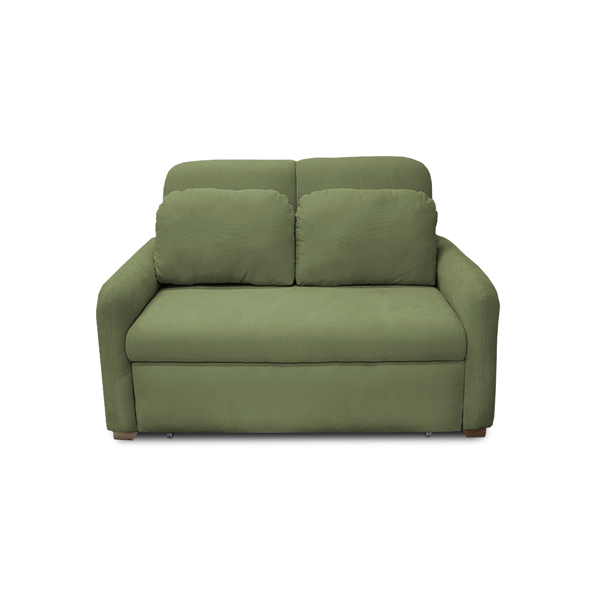 Sofacama Nube Verde 120x95cm de Dos Puestos Reclinable con Apoya Brazos