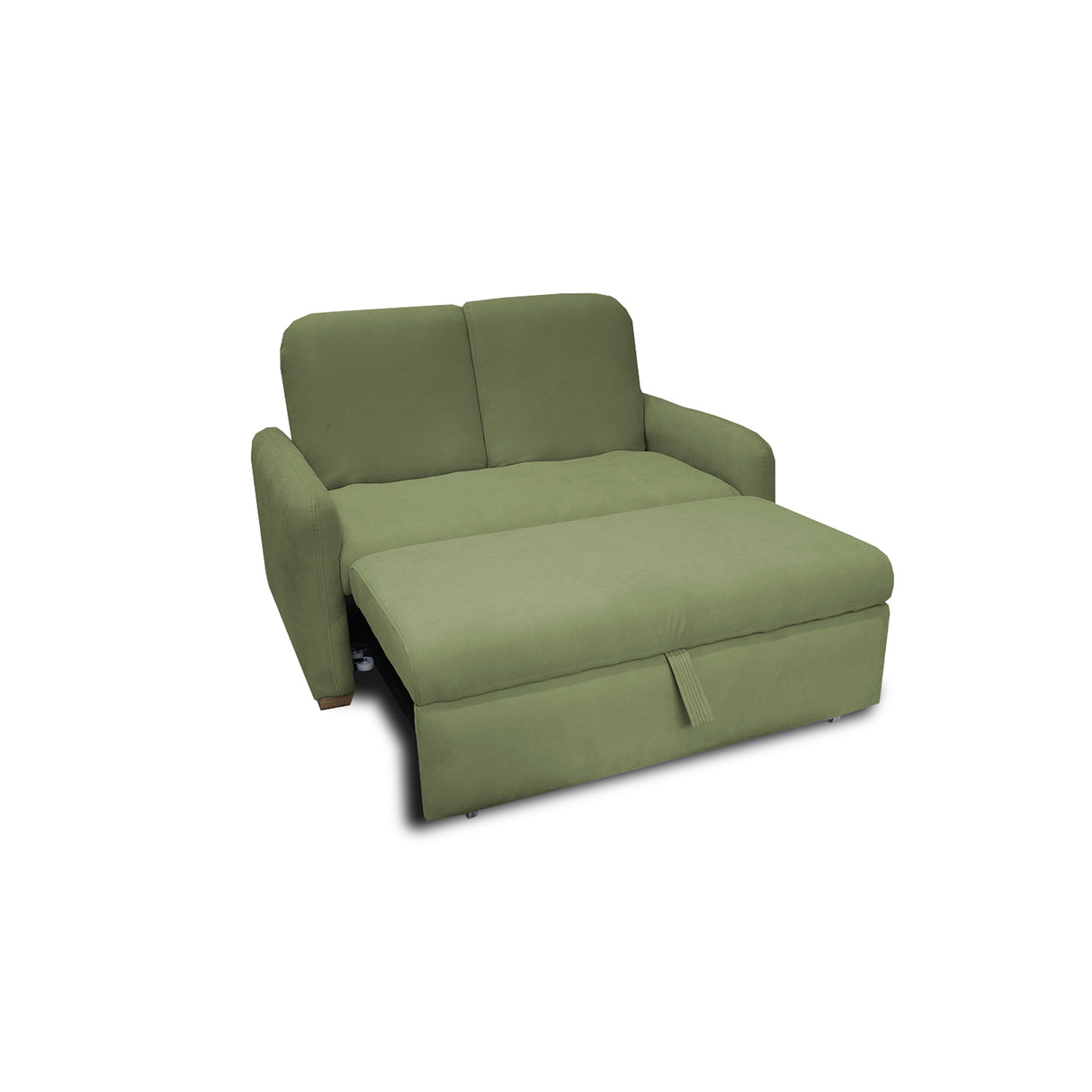 Sofacama Nube Verde 120x95cm de Dos Puestos Reclinable con Apoya Brazos