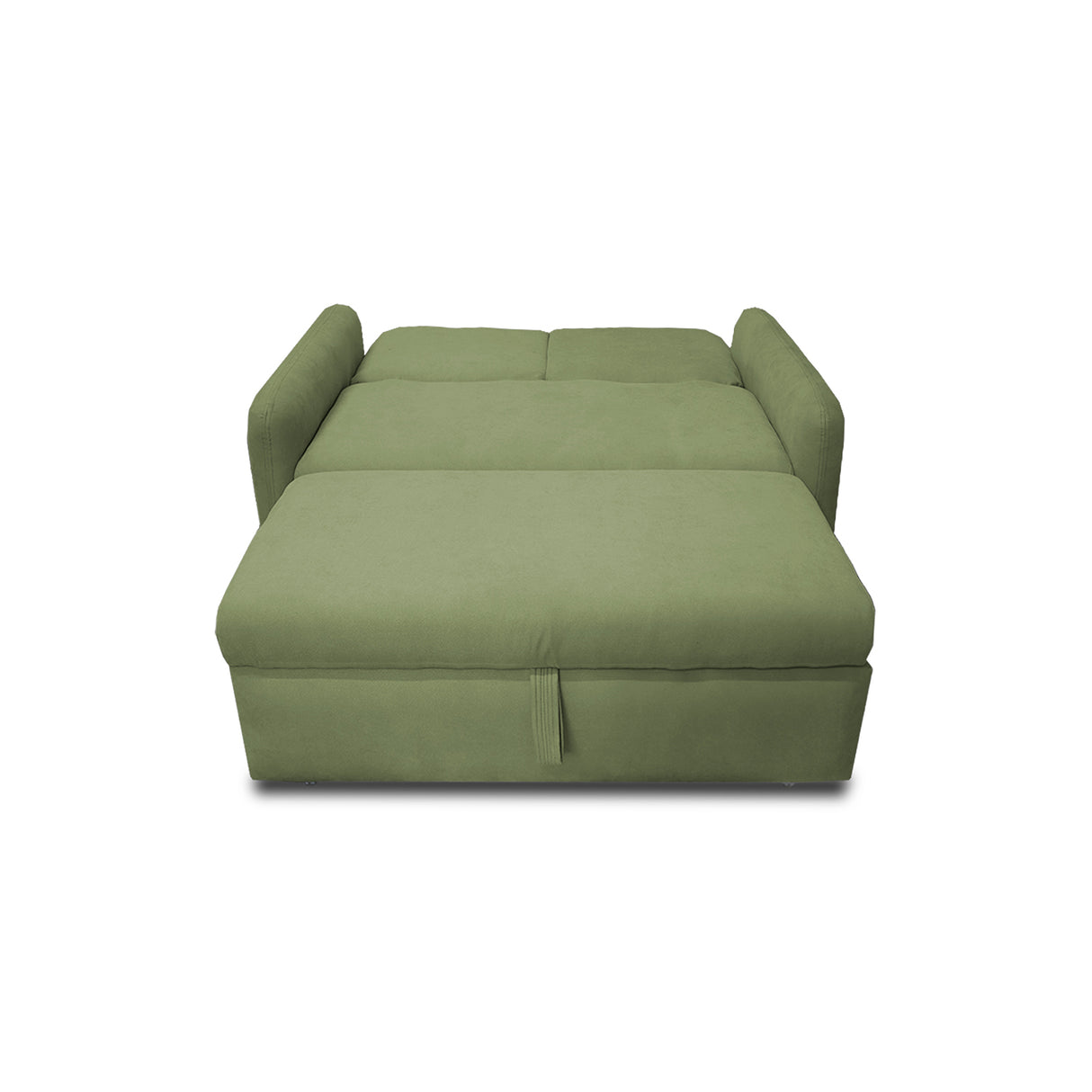 Sofacama Nube Verde 120x95cm de Dos Puestos Reclinable con Apoya Brazos