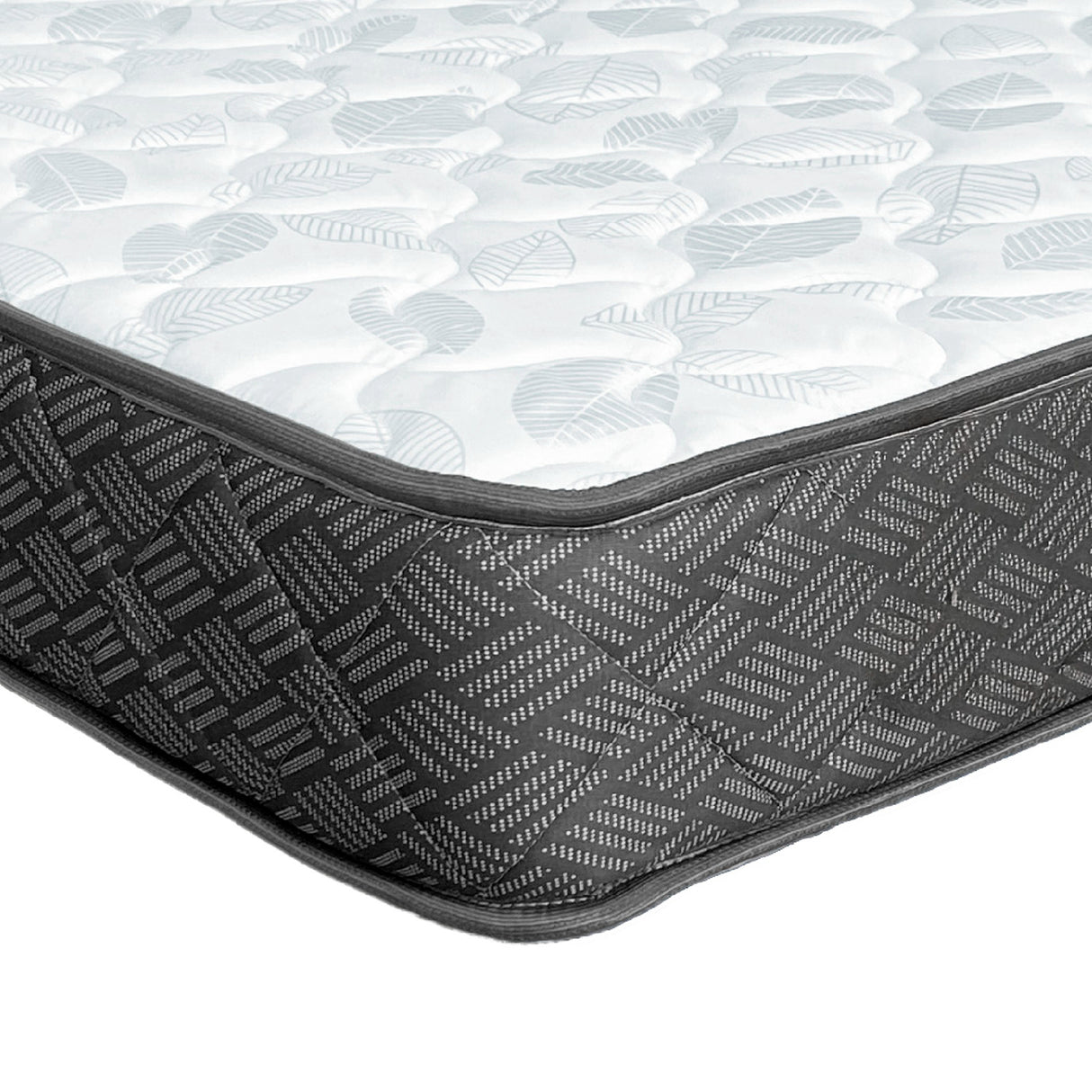 Colchón Jardín Gris y Blanco Queen 160 X 190 Cm Ortopedico Firmeza Firme Adaptable Doble Faz