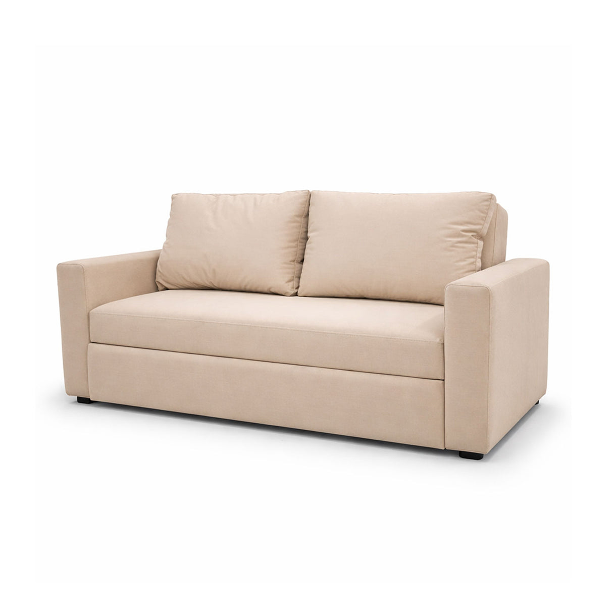 Sofá Cama Germany Beige 174x92cm de Tres Puestos Reclinable sin Appoya Brazos