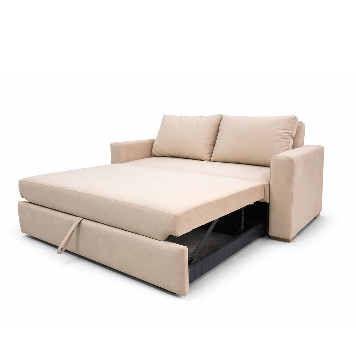 Sofá Cama Germany Beige 174x92cm de Tres Puestos Reclinable sin Appoya Brazos