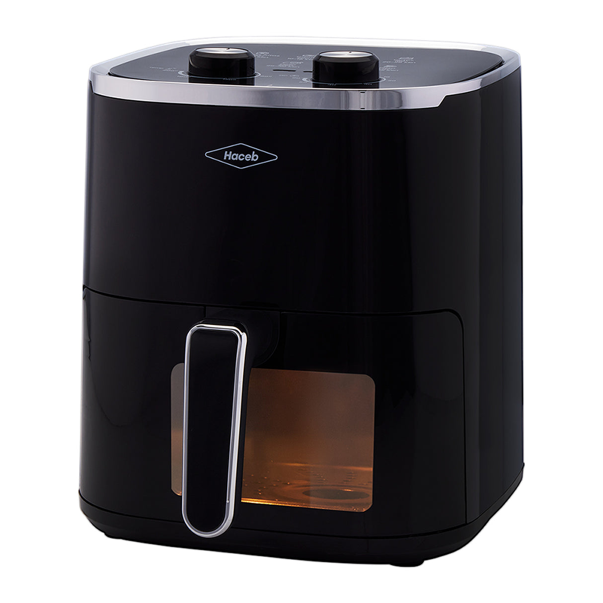 Freidora de Aire Haceb Negro 23.5x31.9cm de 4.2 Litros con Un Compartimiento de Cocción y con 6 Funciones Preconfiguradas