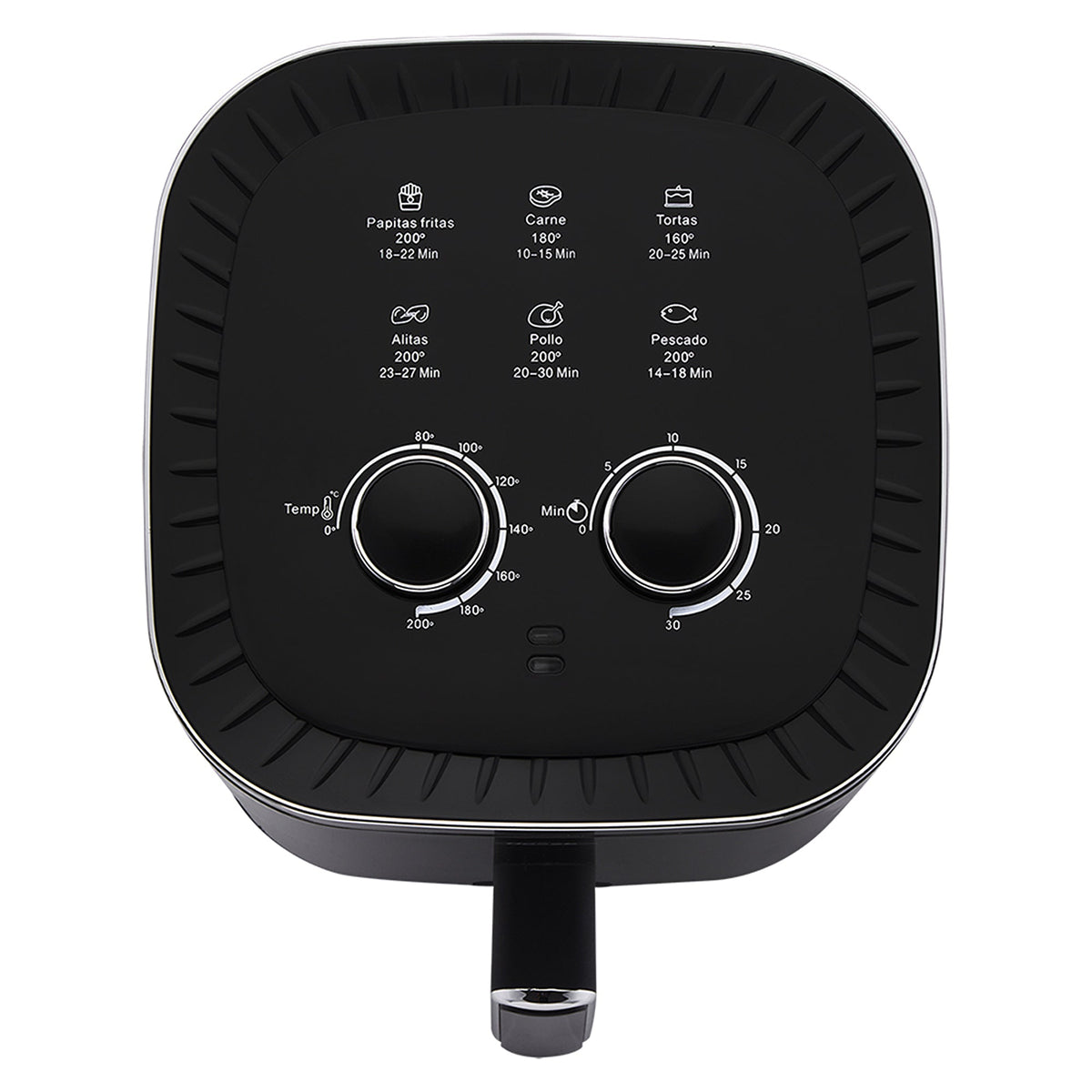 Freidora de Aire Haceb Negro 23.5x31.9cm de 4.2 Litros con Un Compartimiento de Cocción y con 6 Funciones Preconfiguradas