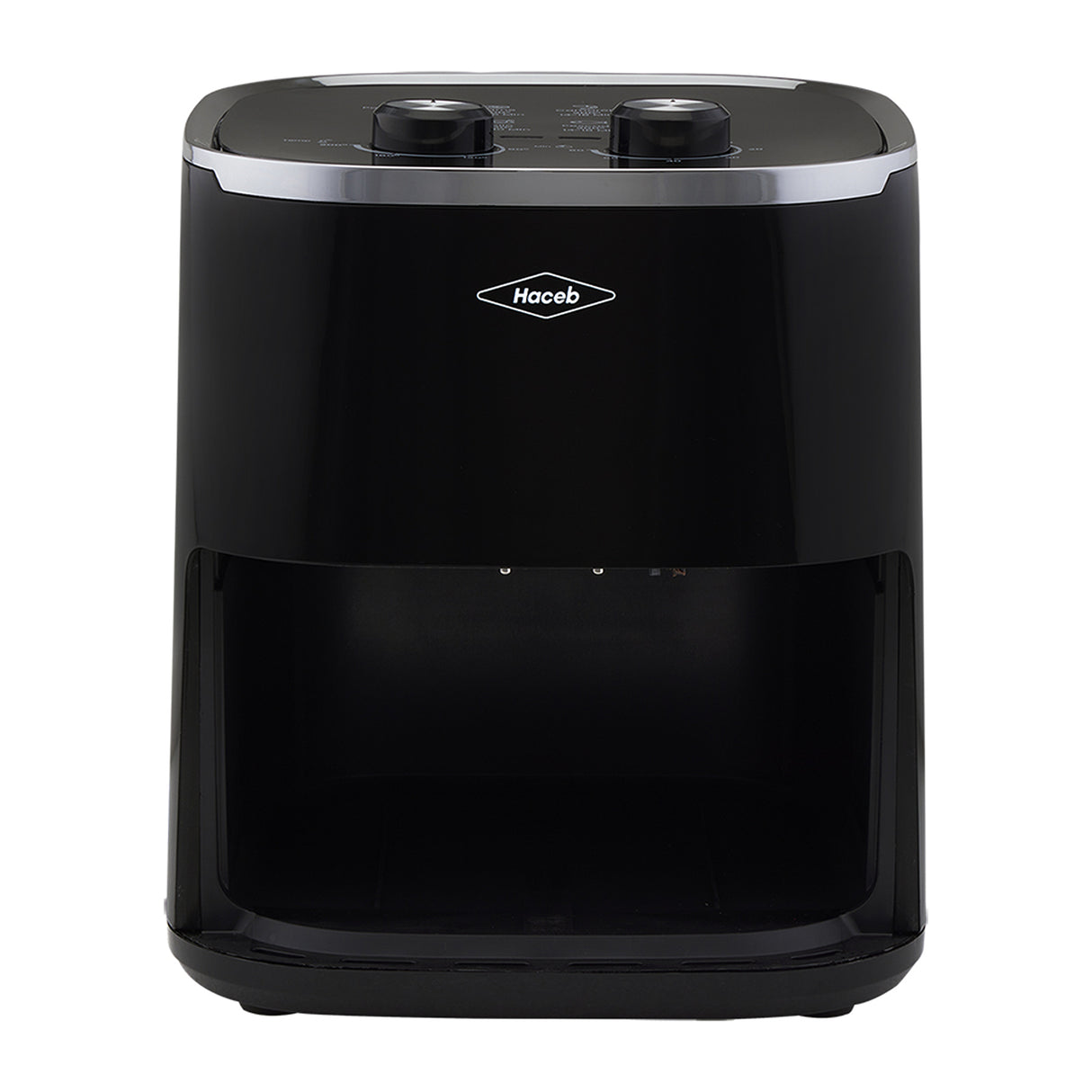 Freidora de Aire Haceb Negro 23.5x31.9cm de 4.2 Litros con Un Compartimiento de Cocción y con 6 Funciones Preconfiguradas