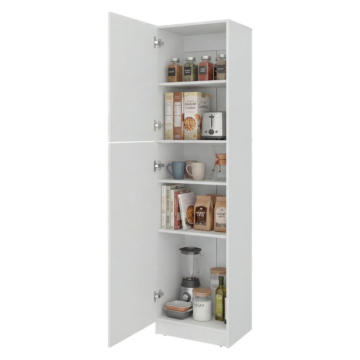 Alacena Lowell Blanco 46.6x179cm con Dos Puertas