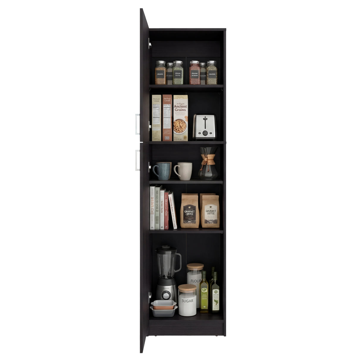 Alacena Lowell Wengue 46.6x179cm con Dos Puertas