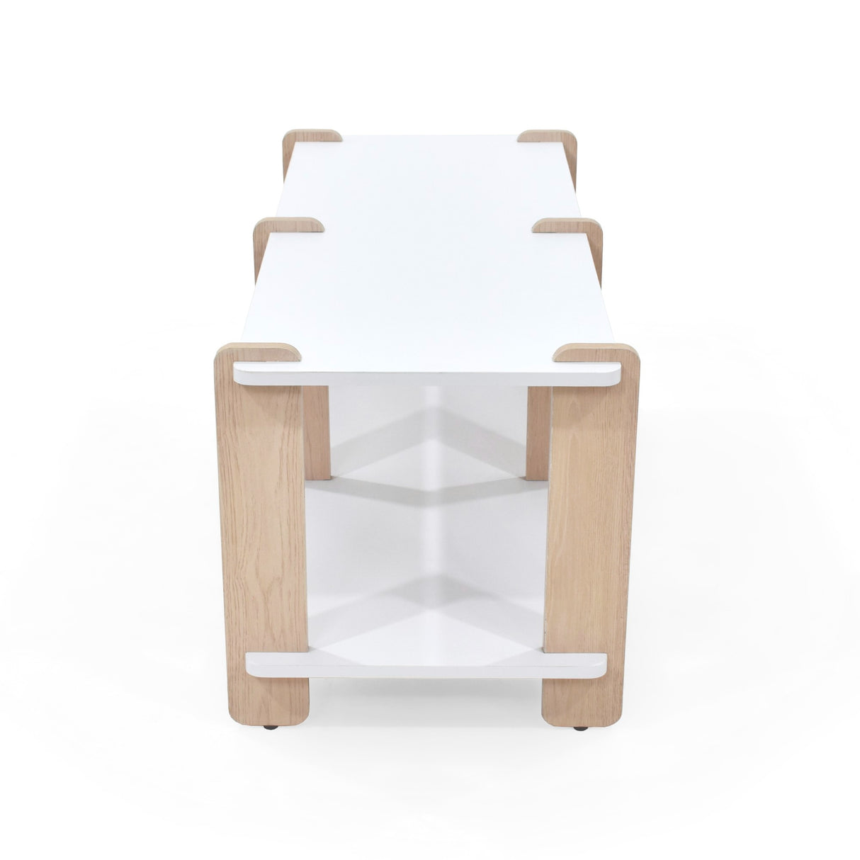 Mesa para TV Kobe Blanco y Oasis 100x47cm para TV Hasta 45" Pulgadas