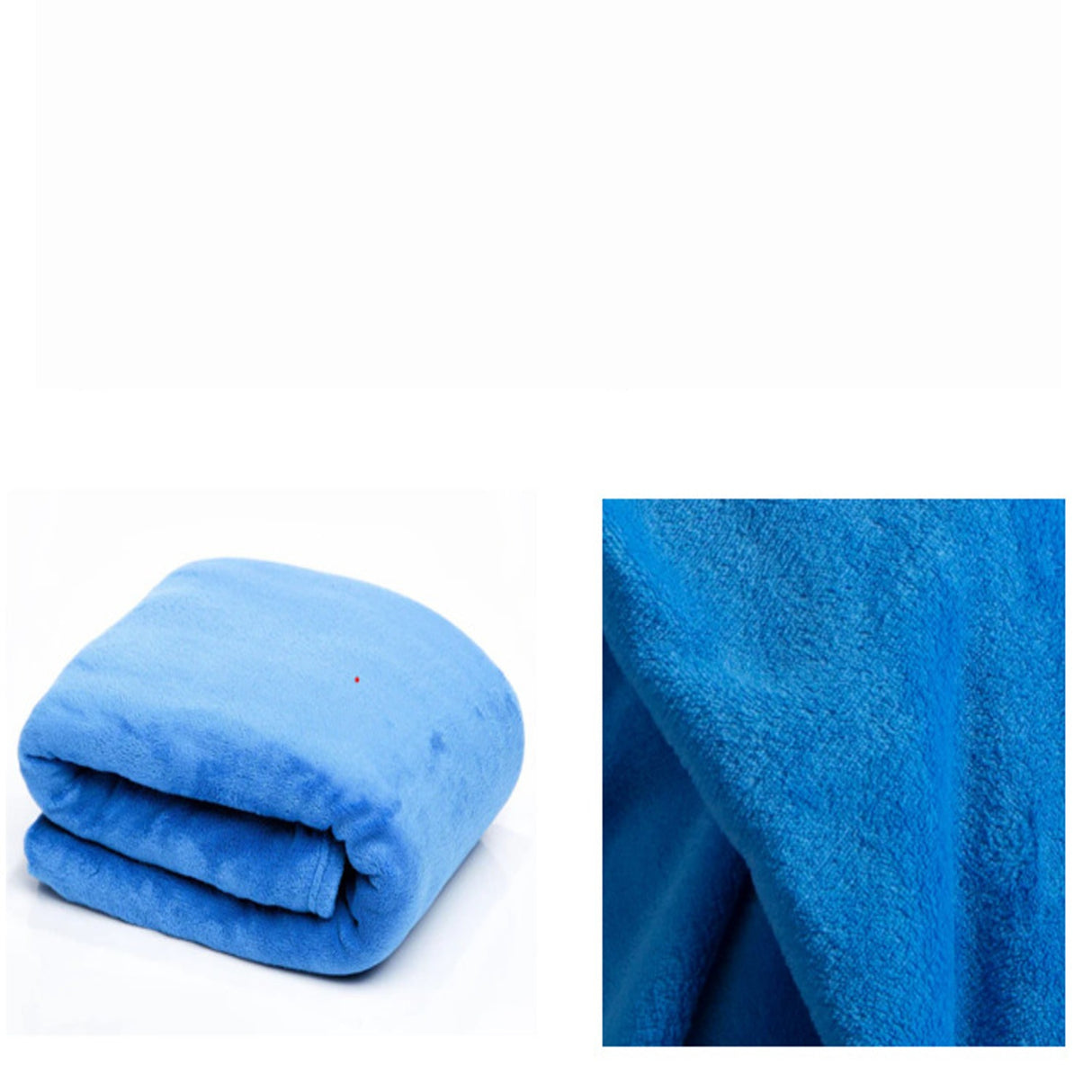 Cobija Flannel Fleece Azul 230x230cm Fondo Entero Suave
