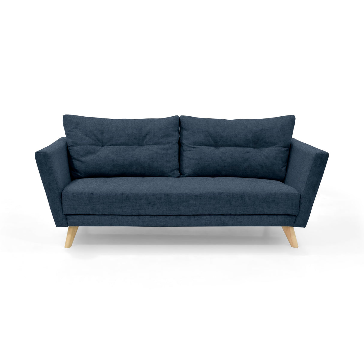Sofá Grecia Plomo y Matiz Natural 192x84cm de Tres Puestos y con Apoya Brazos