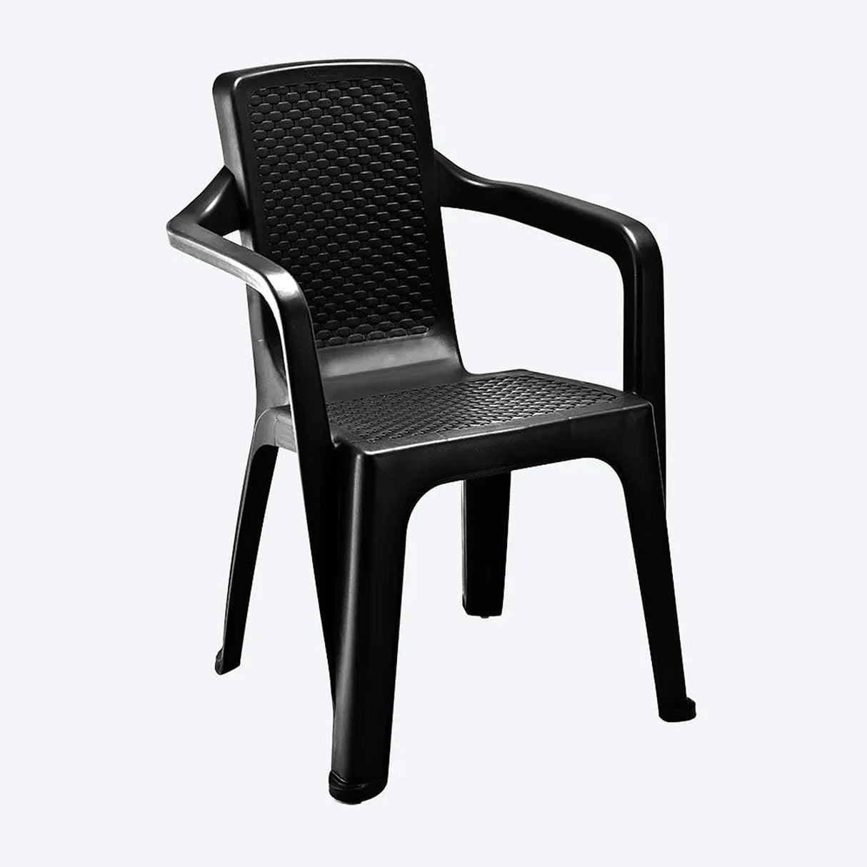 Set x 6 Sillas Eterna Negro 57x80.6cm de Asiento Rectangular con Espaldar y con Apoya Brazos