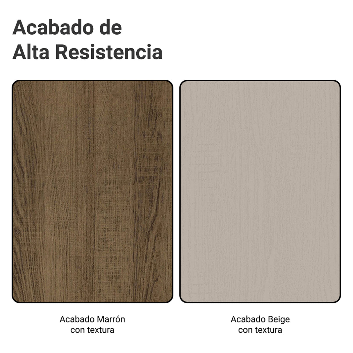 Cocina Integral Aura Marrón y Crema 196x187cm con Mesón de Madera Aglomerada Mdp y sin Estufa