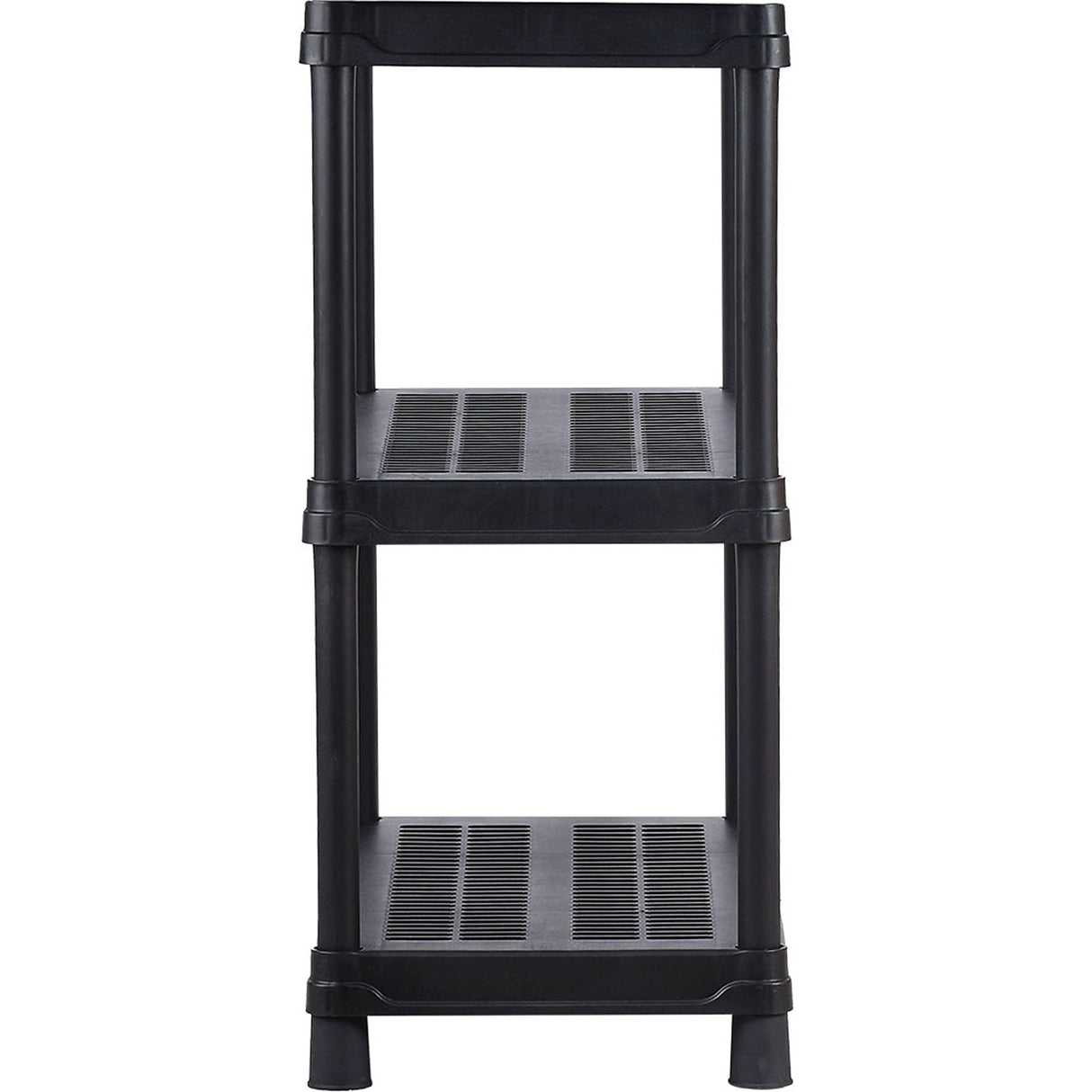 Estantería Rimax Negro 90.5x101cm Rectangular con Tres Compartimientos y con Tres Entrepaños