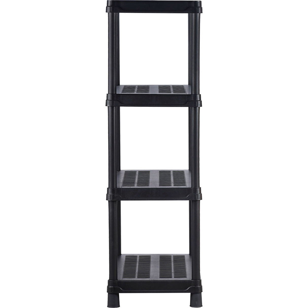 Estantería Rimax Negro 90.5x145cm Rectangular con Cuatro Compartimientos y con Cuatro Entrepaños