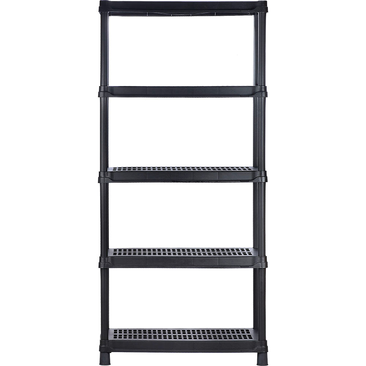 Estantería Rimax Negro 90.5x189cm Rectangular con Cinco Compartimientos y con Cinco Entrepaños