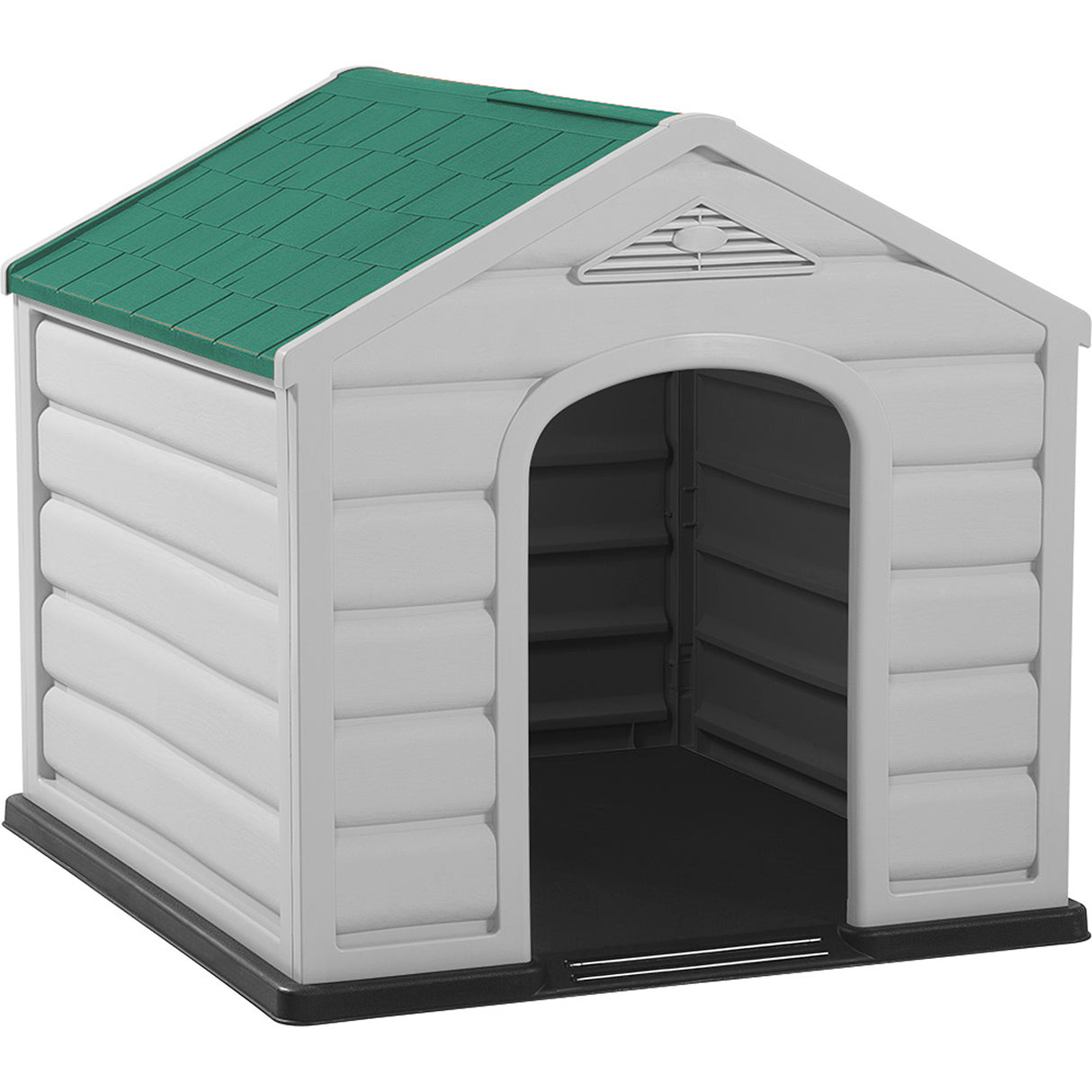 Casa para Perro Rimax Gris y Verde 61x58.5cm para Perros Pequeños