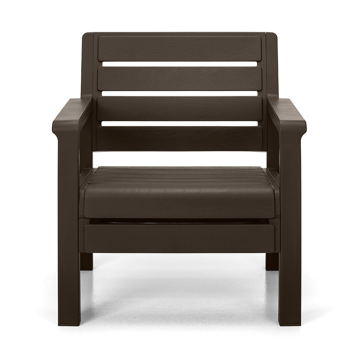 Sillón Rimax Barú Wengue 74.6x74.6cm de Asiento Rectangular con Espaldar y Apoya Brazos