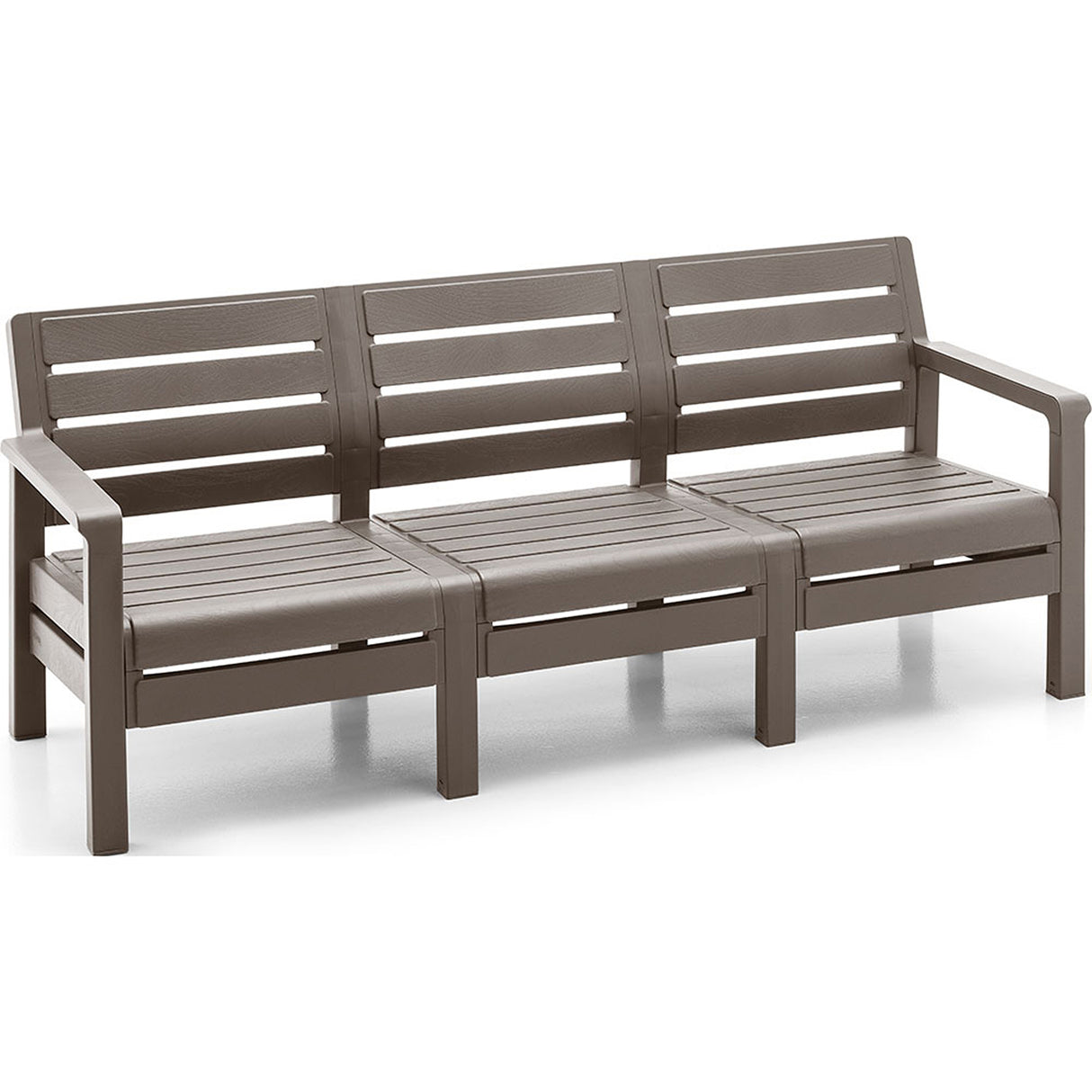 Sofá Rimax Barú Moca 192.4x74.6cm de Tres Puestos con Apoya Brazos