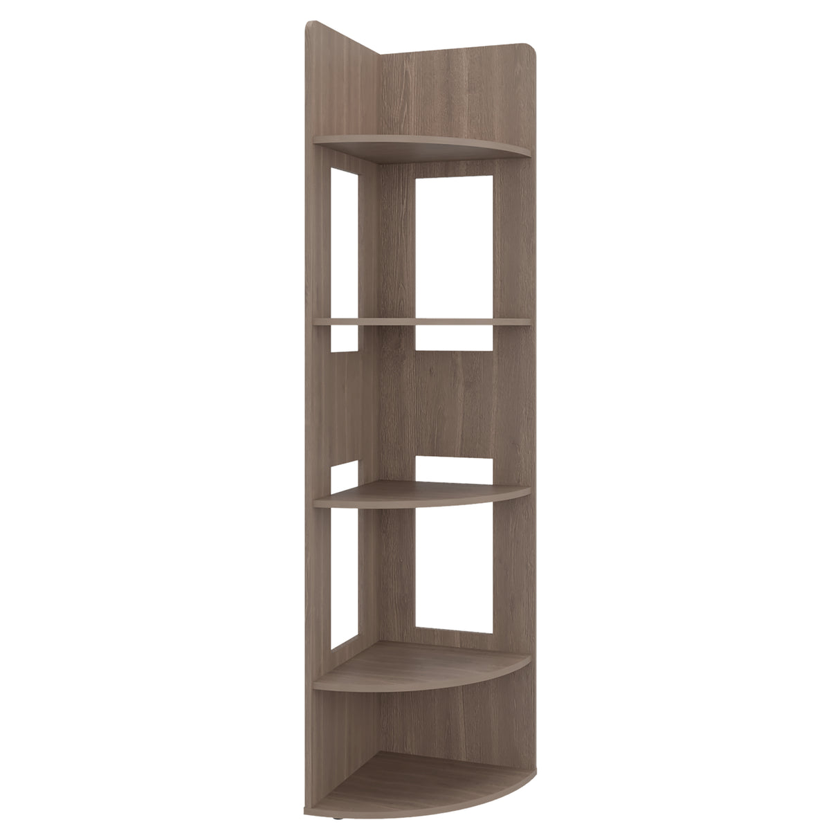 Biblioteca Esquinera Home Dreams Bardolino 40x170cm Triangular con Cinco Compartimientos y Cuatro Entrepaños