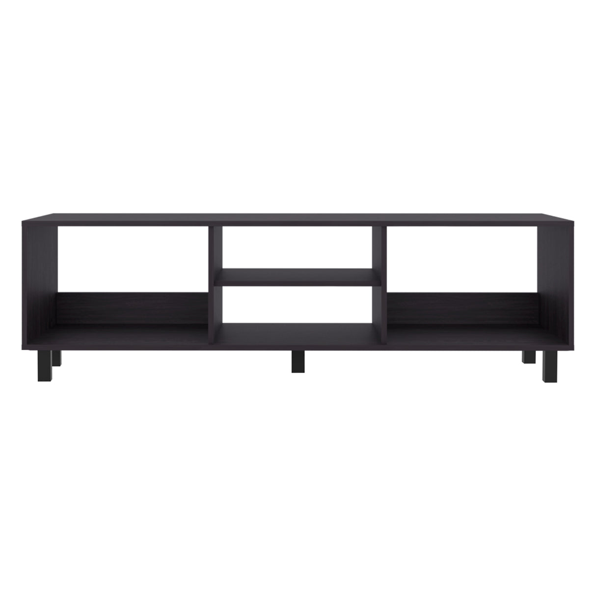 Rack de TV Tunez Plus Wengue 160x47.5cm para TV Hasta 70" Pulgadas con Cuatro Compartimientos