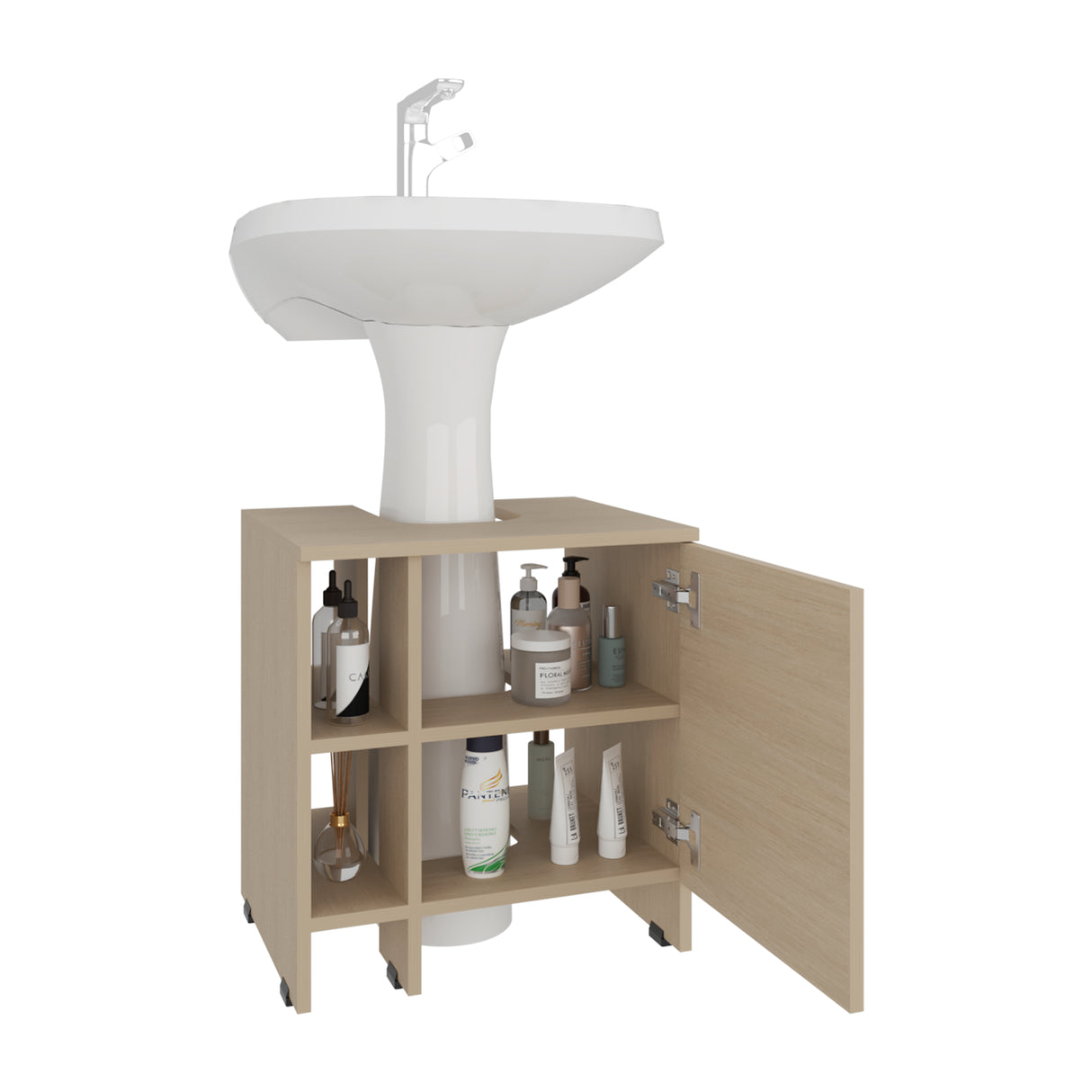 Mueble para Lavamanos Basico Cartagena 47x50.5cm Individual sin Lavamanos con Una Puerta