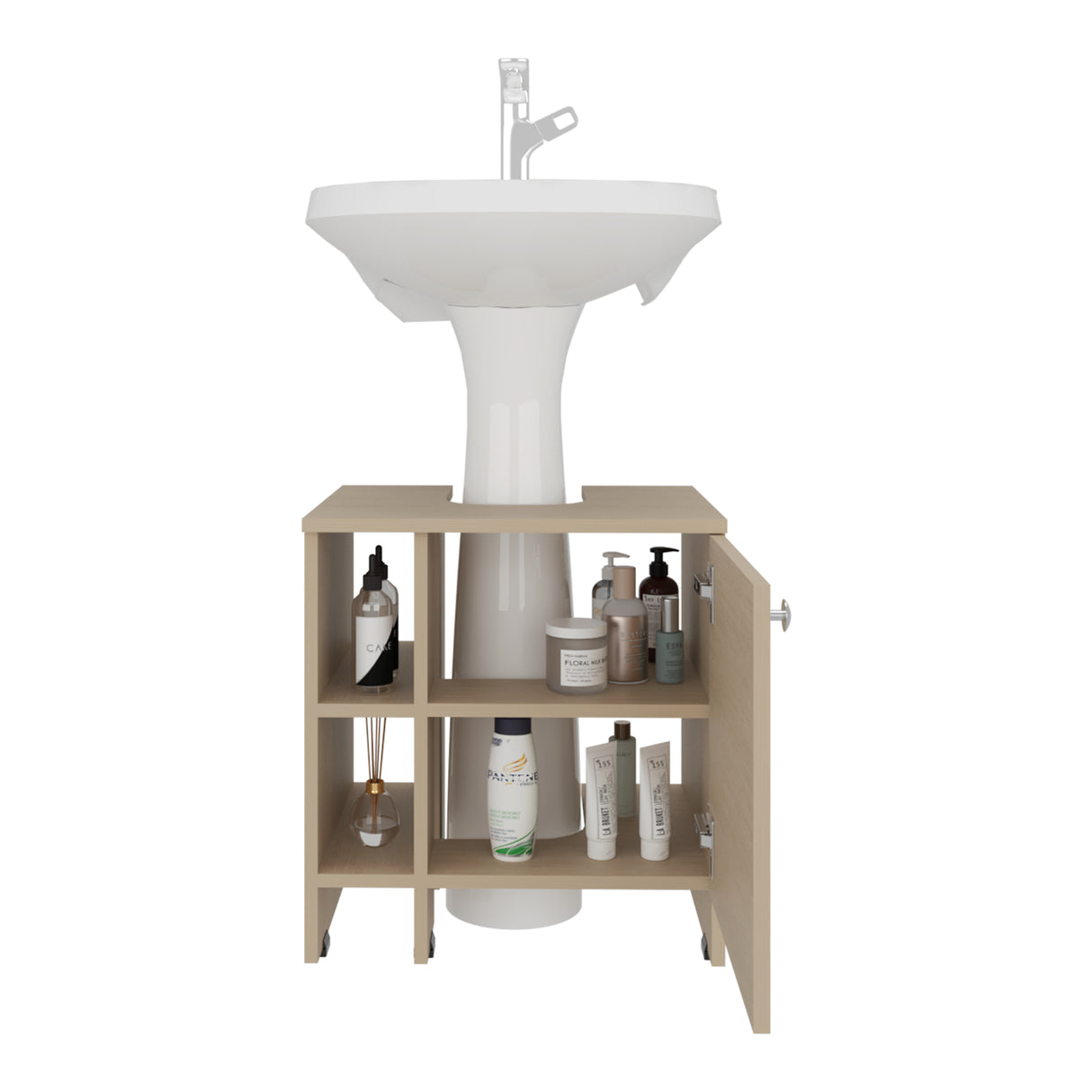 Mueble para Lavamanos Basico Cartagena 47x50.5cm Individual sin Lavamanos con Una Puerta