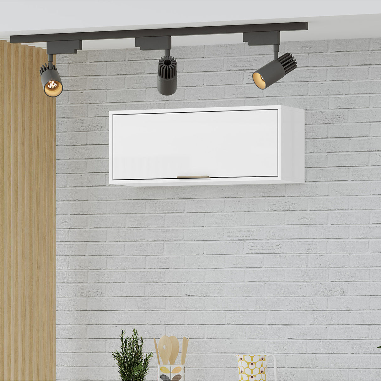 Mueble Superior de Cocina Barú Blanco 80x31.5cm con Un Entrepaño y con Un Puerta