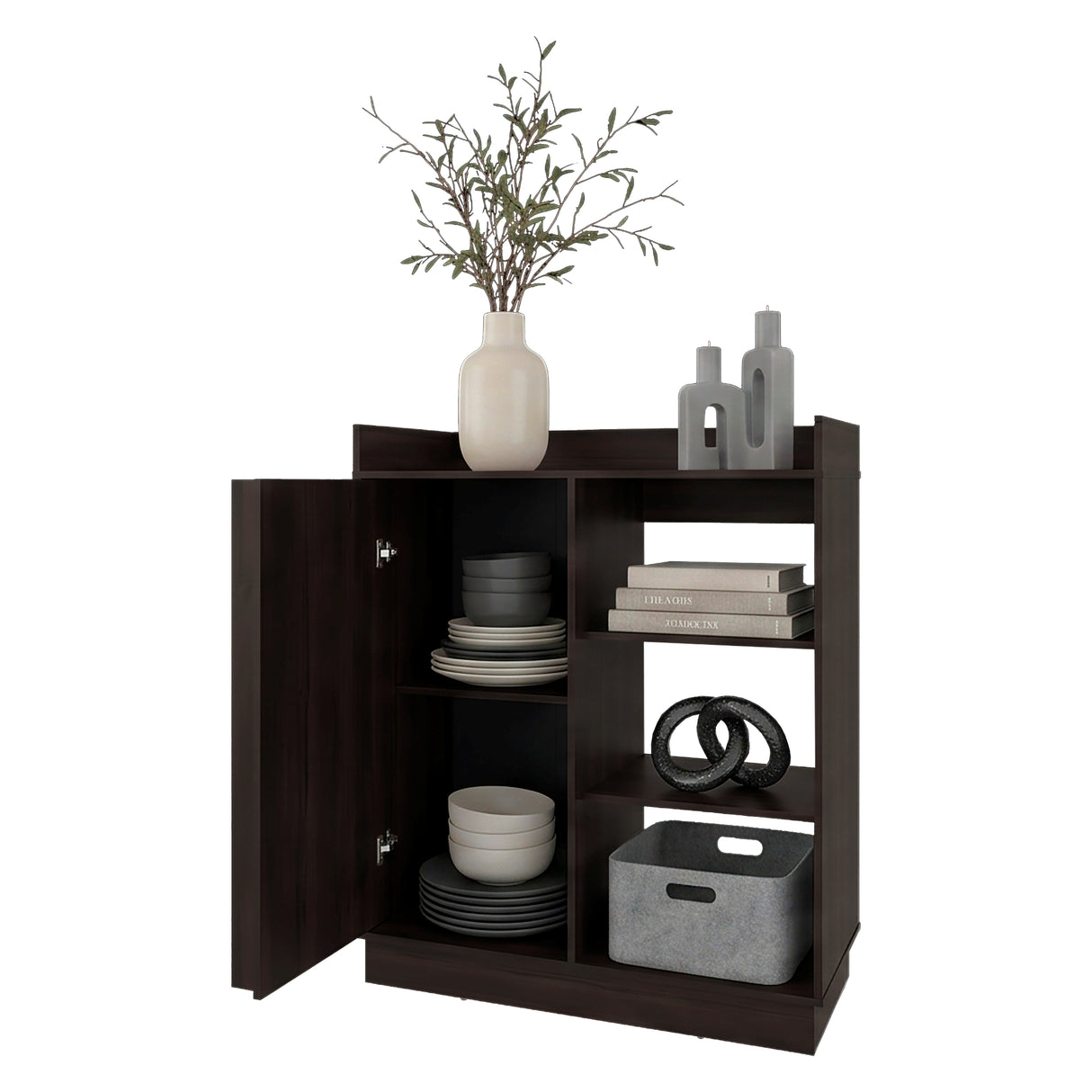 Bifé Caoba Nogal 100x120cm con Una Puerta