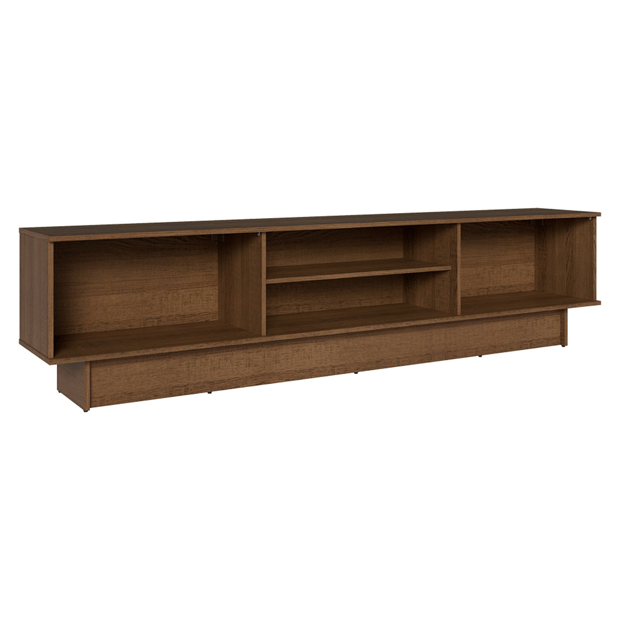 Rack de TV Vik Marrón y Gris 218x52cm para TV Hasta 80 Pulgadas con Cinco Cajones