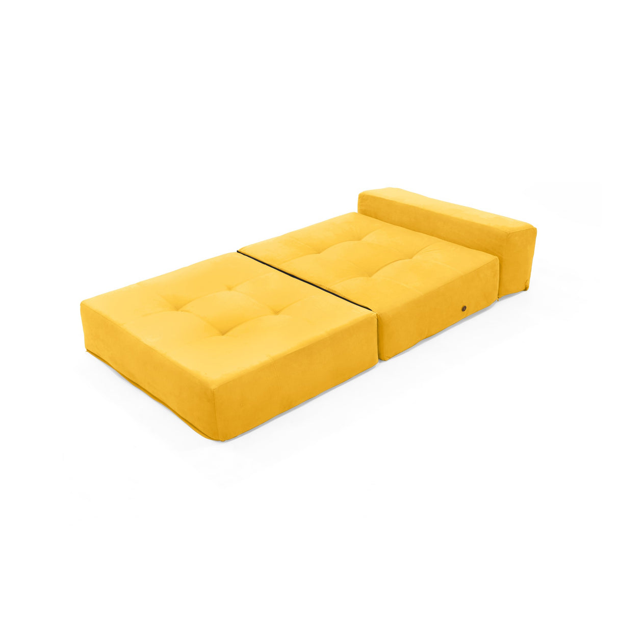 Sofá Cama Bosnia Mostaza Denver 102x78cm de Un Puesto sin Apoya Brazos