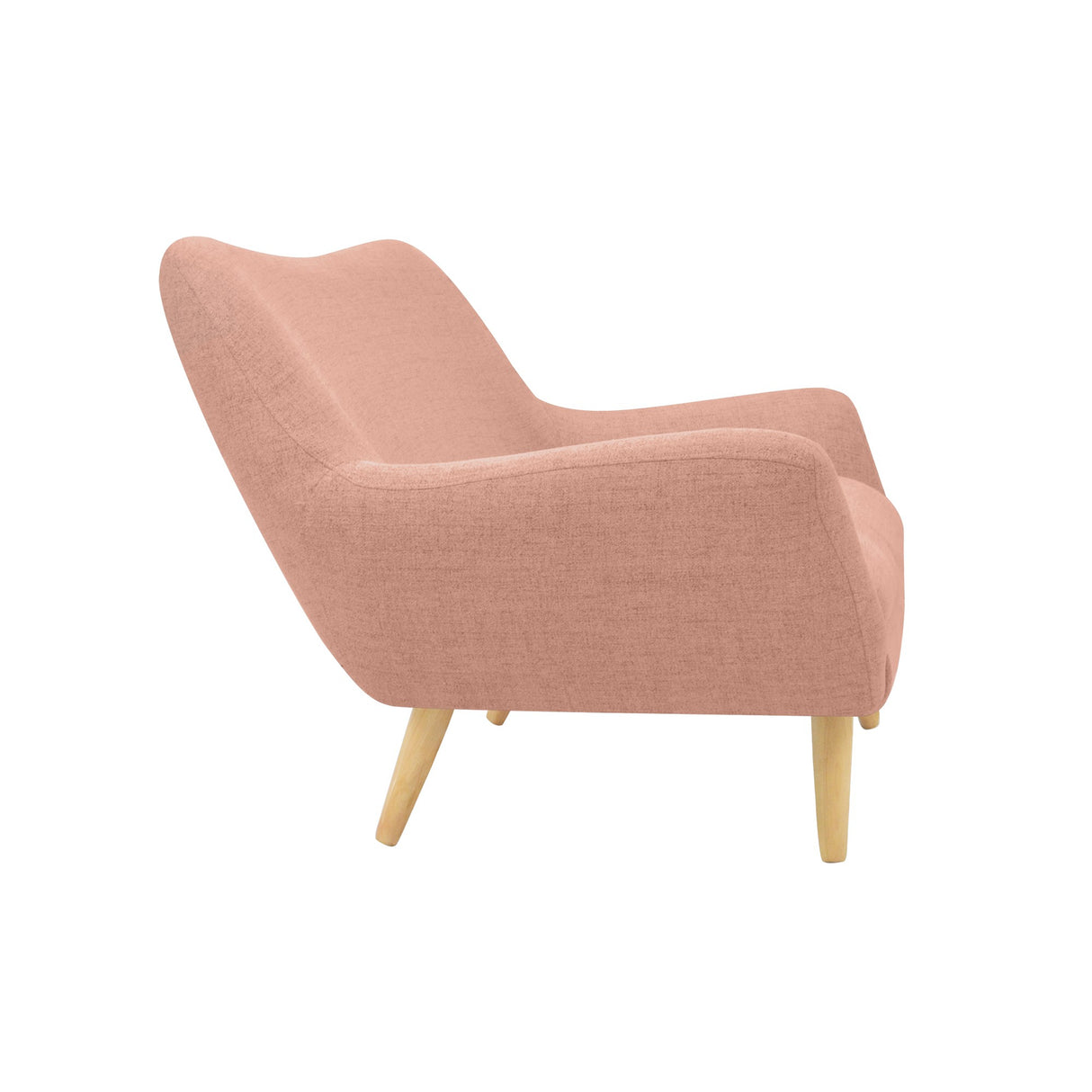 Sofá Cannes Salmón Dicosta y Matiz Natural 136x85cm de Dos Puestos sin Apoya Brazos
