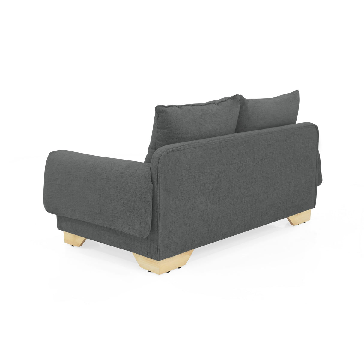 Sofá Daytona Gris Dicosta y Matiz Natural 150x80cm de Dos Puestos sin Apoya Brazos