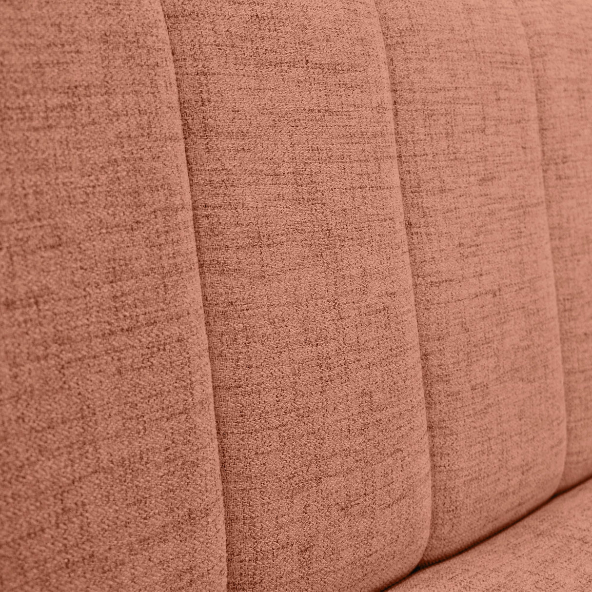 Sofá Cama Dominic Salmón Dicosta y Matiz Natural 206x80cm de Tres Puestos Reclinable con Apoya Brazos