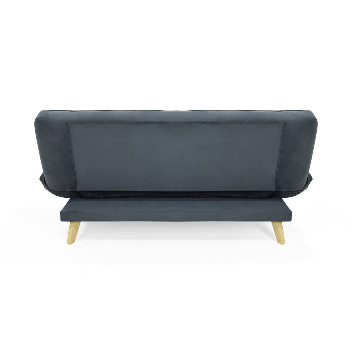 Sofá Cama Gales Gris Denver y Matiz Natural 180x84cm de Tres Puestos Reclinable sin Apoya Brazos