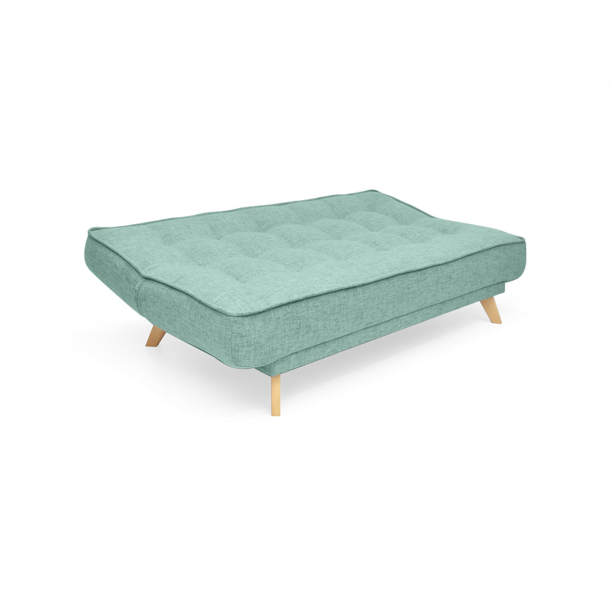 Sofá Cama Gales Aqua Dicosta y Matiz Natural 180x84cm de Tres Puestos Reclinable sin Apoya Brazos