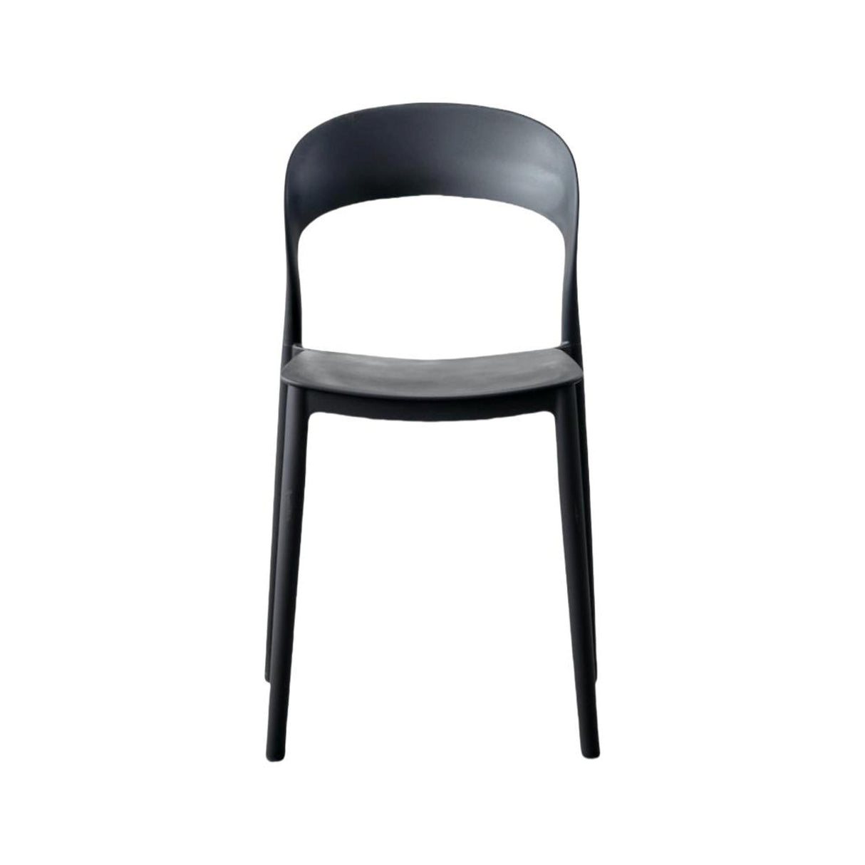 Silla para Exteriores Patrick Negro 44x77cm con Espaldar y sin Apoya Brazos