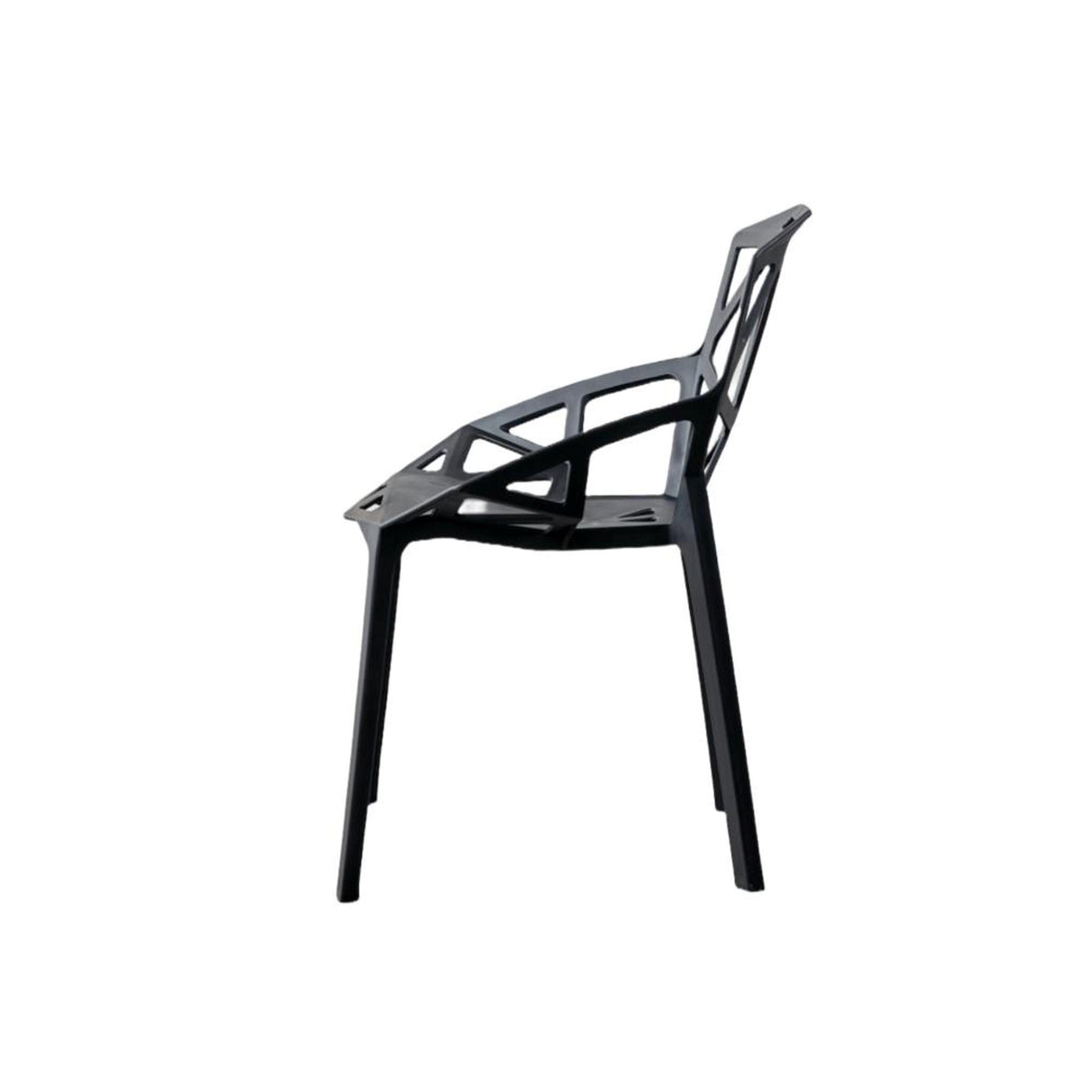 Silla para Exteriores Roxy Negro 52x81cm con Espaldar y con Apoya Brazos