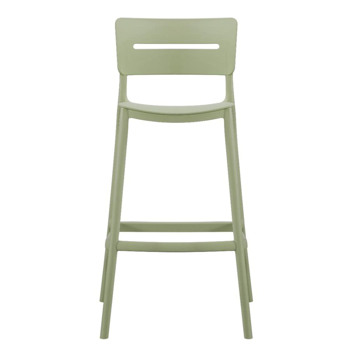 Silla Bar para Exteriores Manila Verde 37x101.5cm con Espaldar y sin Apoya Brazos