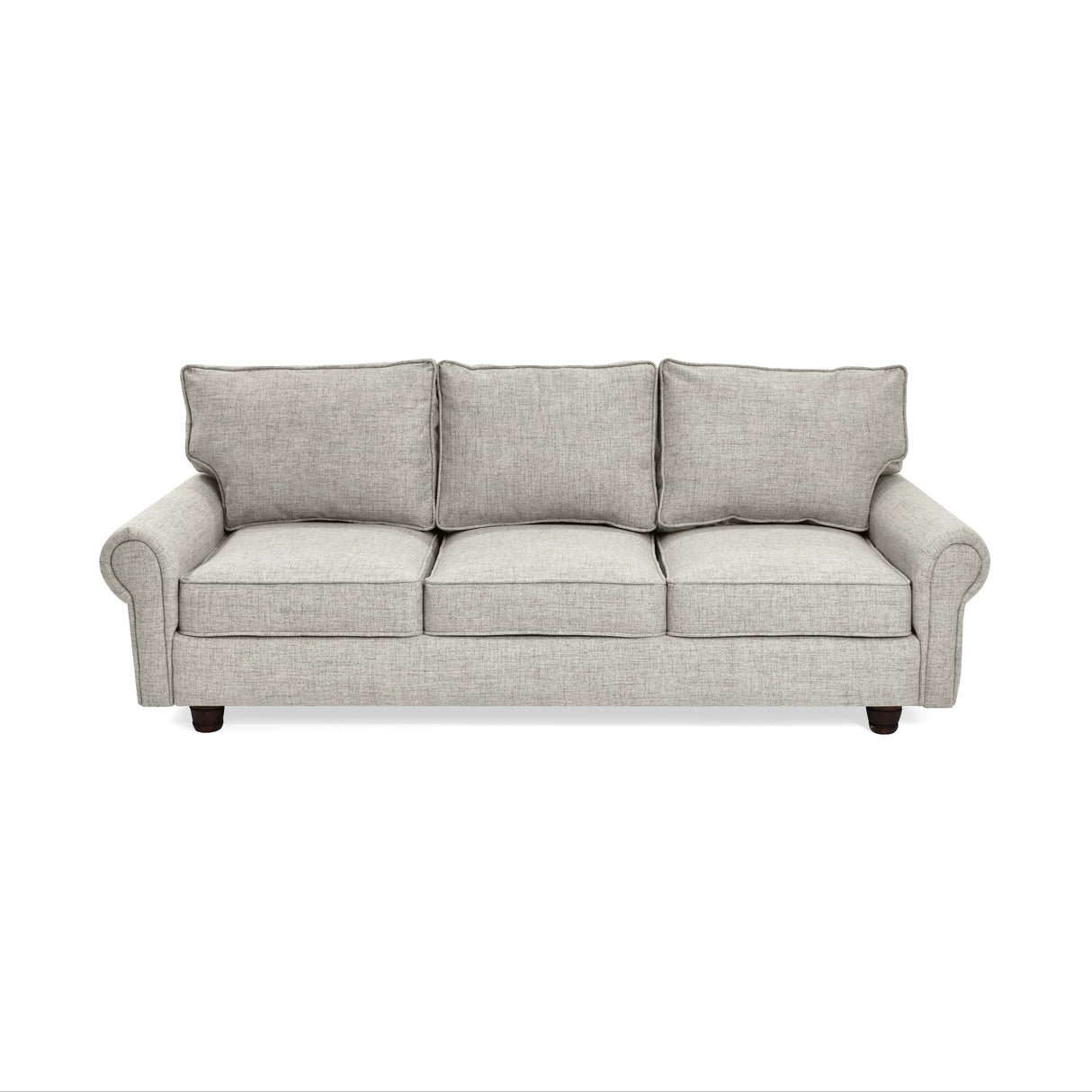 Sofá Lancaster Taupe Dicosta y Matiz Natural 217x80cm de Tres Puestos sin Apoya Brazos