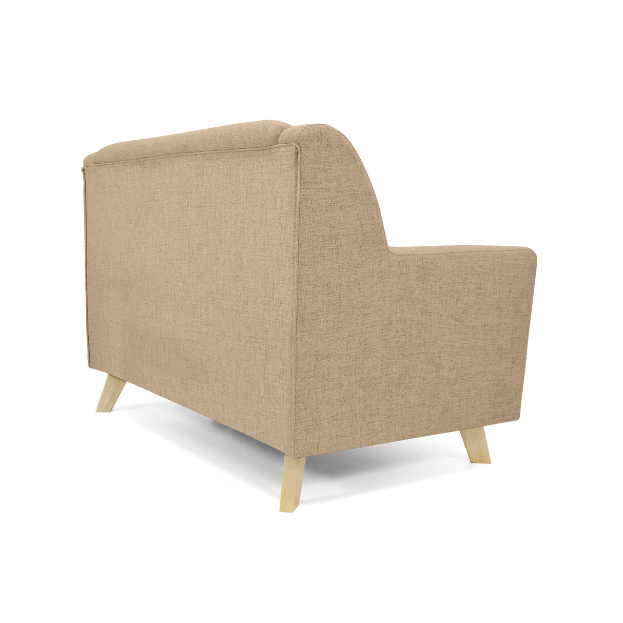 Sofá Marruecos Beige Dicosta y Matiz Natural 140x92cm de Dos Puestos con Apoya Brazos
