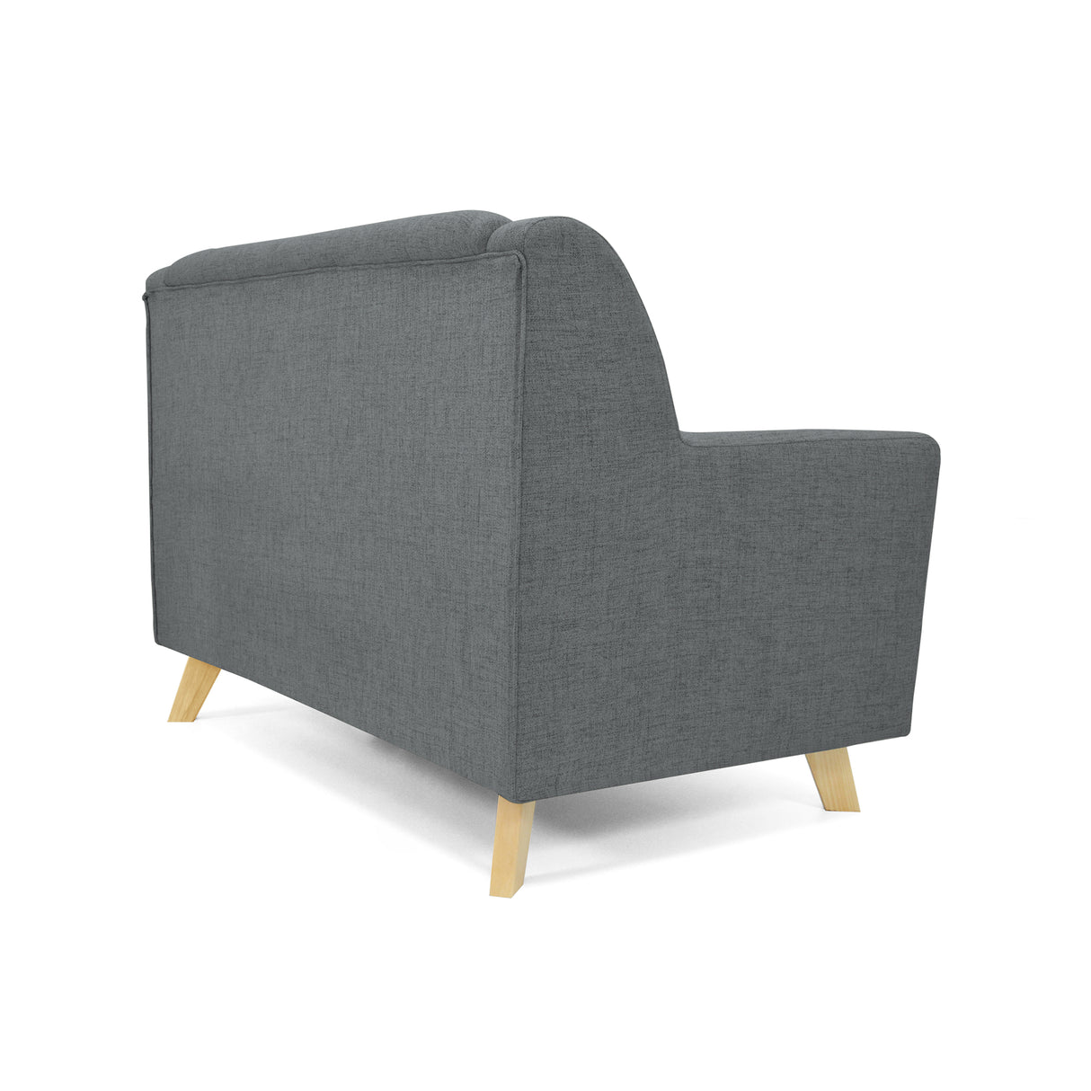 Sofá Marruecos Gris Dicosta y Matiz Natural 140x92cm de Dos Puestos con Apoya Brazos