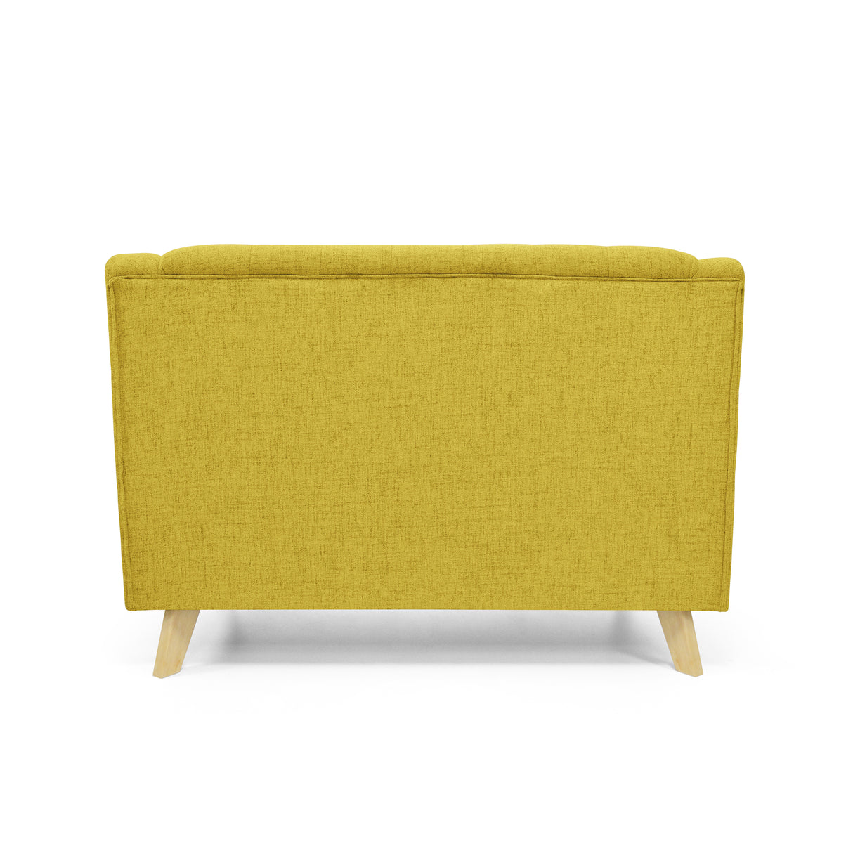 Sofá Marruecos Mostaza Dicosta y Matiz Natural 140x92cm de Dos Puestos con Apoya Brazos