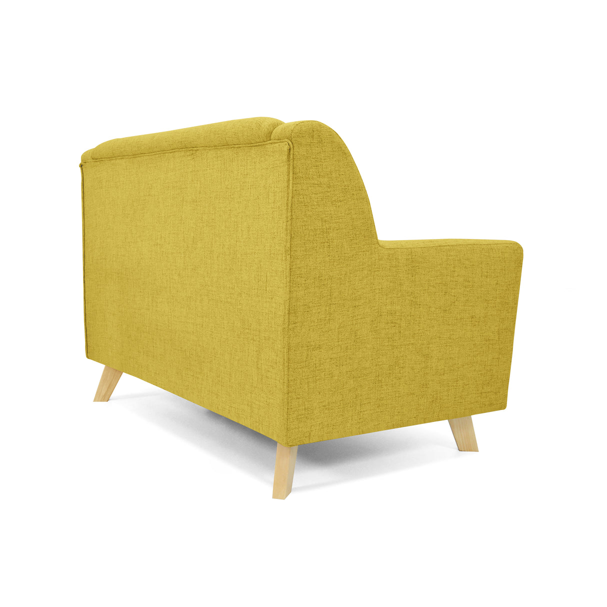 Sofá Marruecos Mostaza Dicosta y Matiz Natural 140x92cm de Dos Puestos con Apoya Brazos